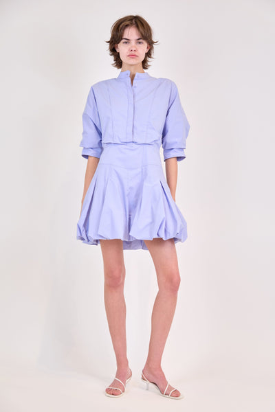 SIMKHAI - Effie Bubble Mini Dress - French Blue