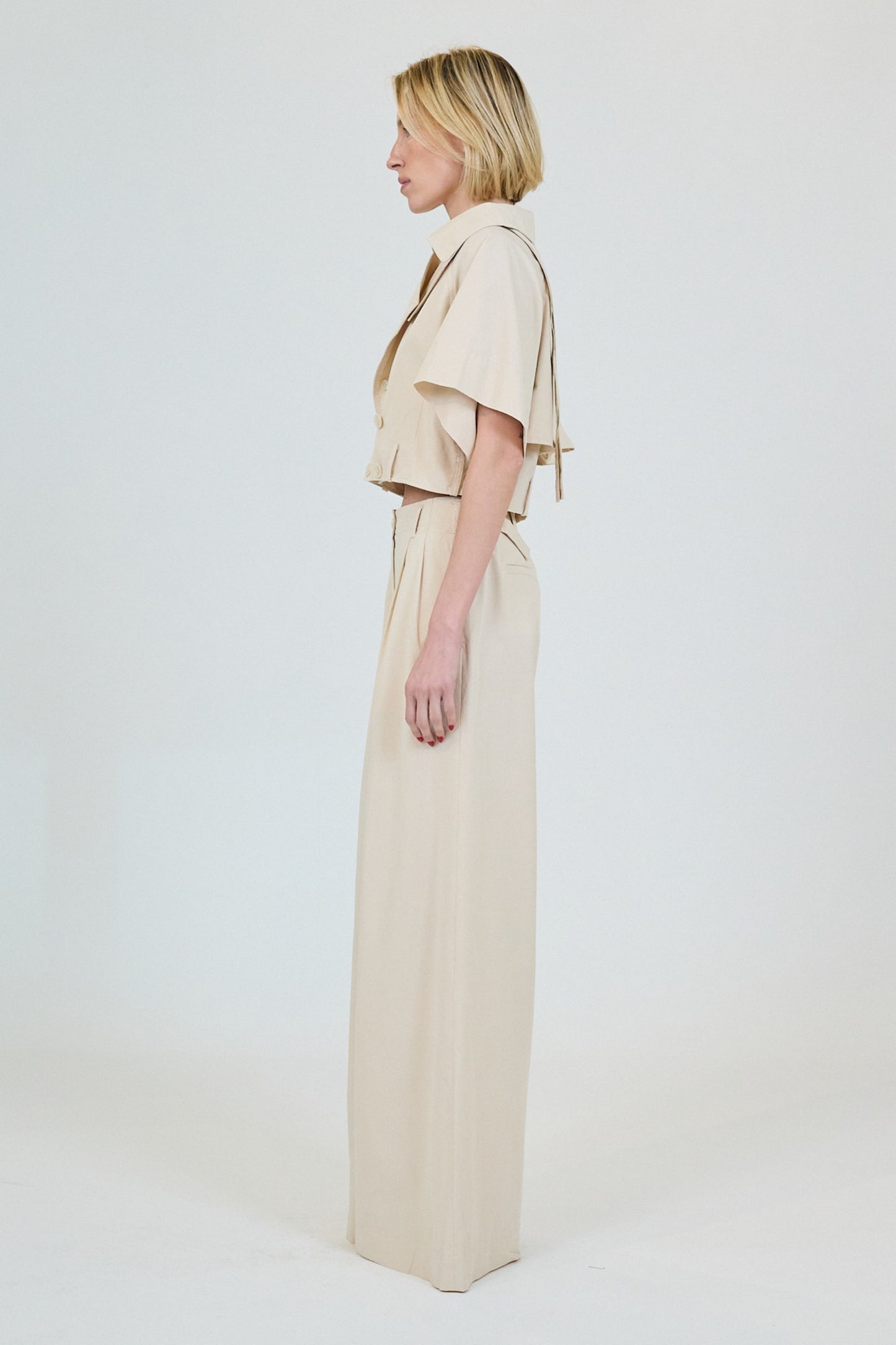 SIMKHAI - Haydin Linen Cargo Pant - Sand
