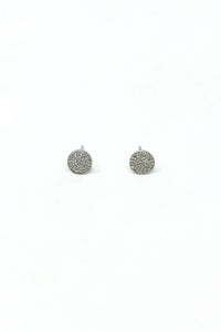 EF Collection -  14K White Gold Diamond Disc Stud (Large)
