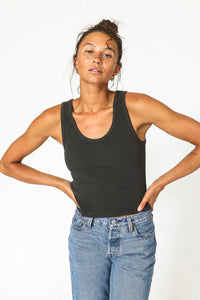 Perfect White Tee - Blondie Tank - True Black