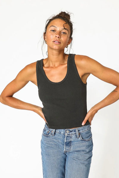 Perfect White Tee - Blondie Tank - True Black