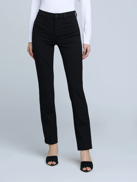 L’Agence - Dean H/R Slim Straight - Black