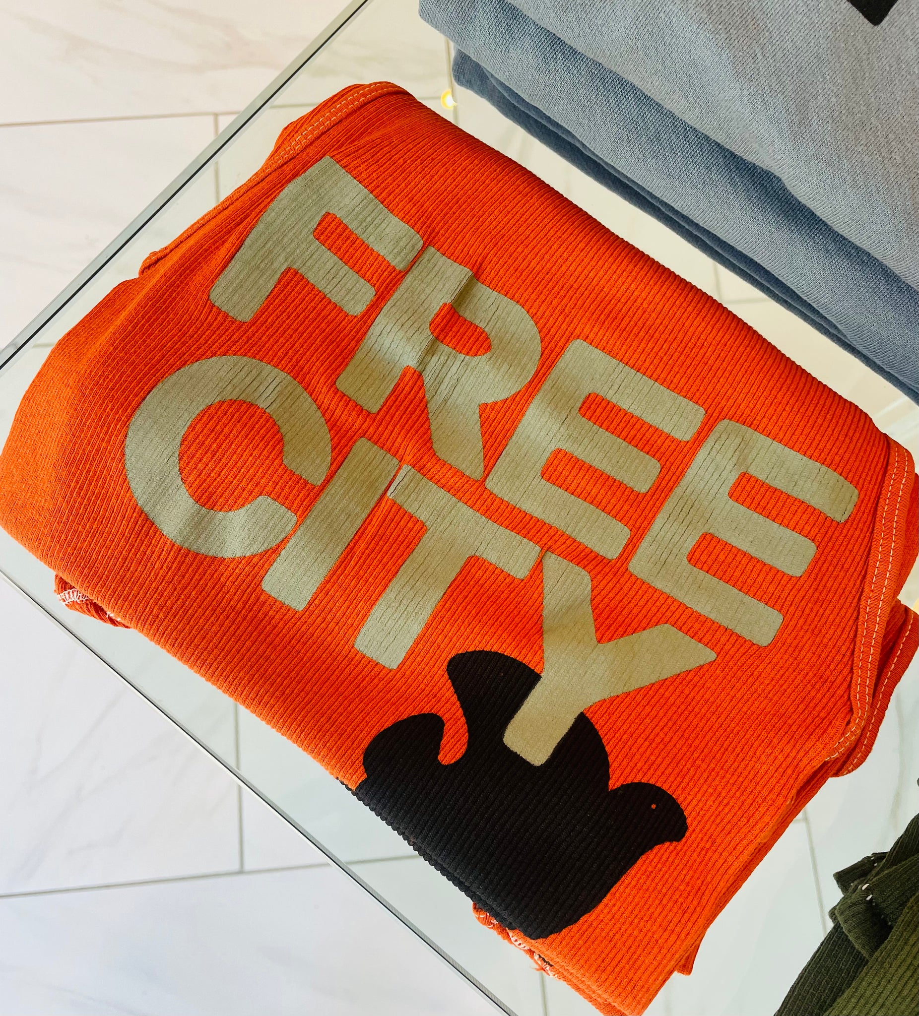 Free City - Super Vintage Tank - Orange Machine