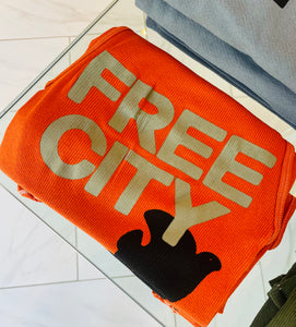 Free City - Super Vintage Tank - Orange Machine