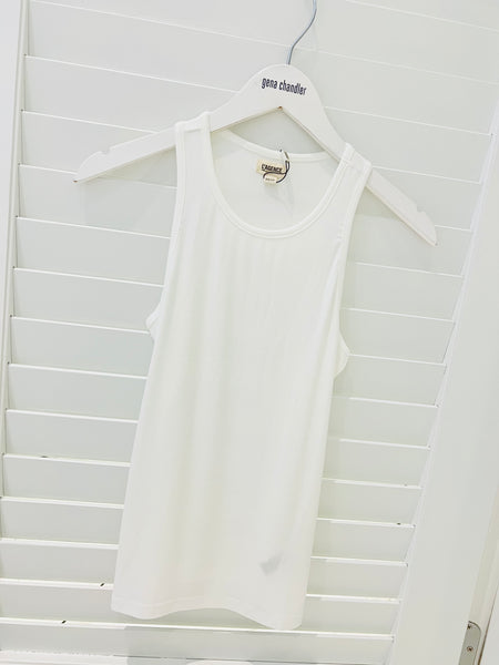 L'Agence - Nia Racerback Tank Top - White