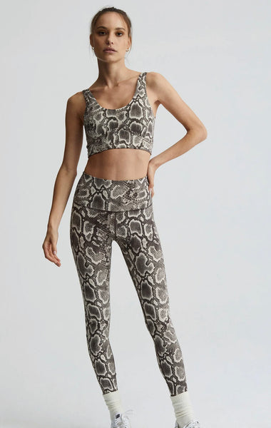 Varley - Let’s Go Elsie Bra - Taupe Rattlesnake